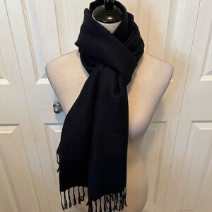 Pashmina 30% Silk 70% Pashmina Classic Navy Scarf